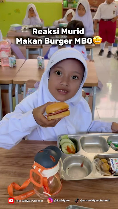 REACTION TO EATING MBG BURGER🤩#shortsvideo #schoollife #gurusd #gurumuda #viralshorts #fypage