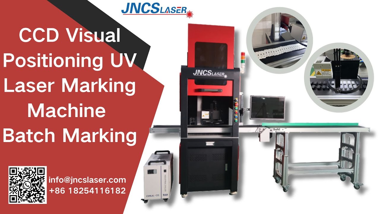 CCD Visual Positioning UV Laser Marking Machine with Conveyor Belt for ...