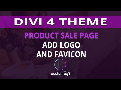 Divi 4 Product Sale Page Add Logo And Favicon 😎