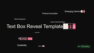 Procedural Text Box Reveal Template in Cavalry