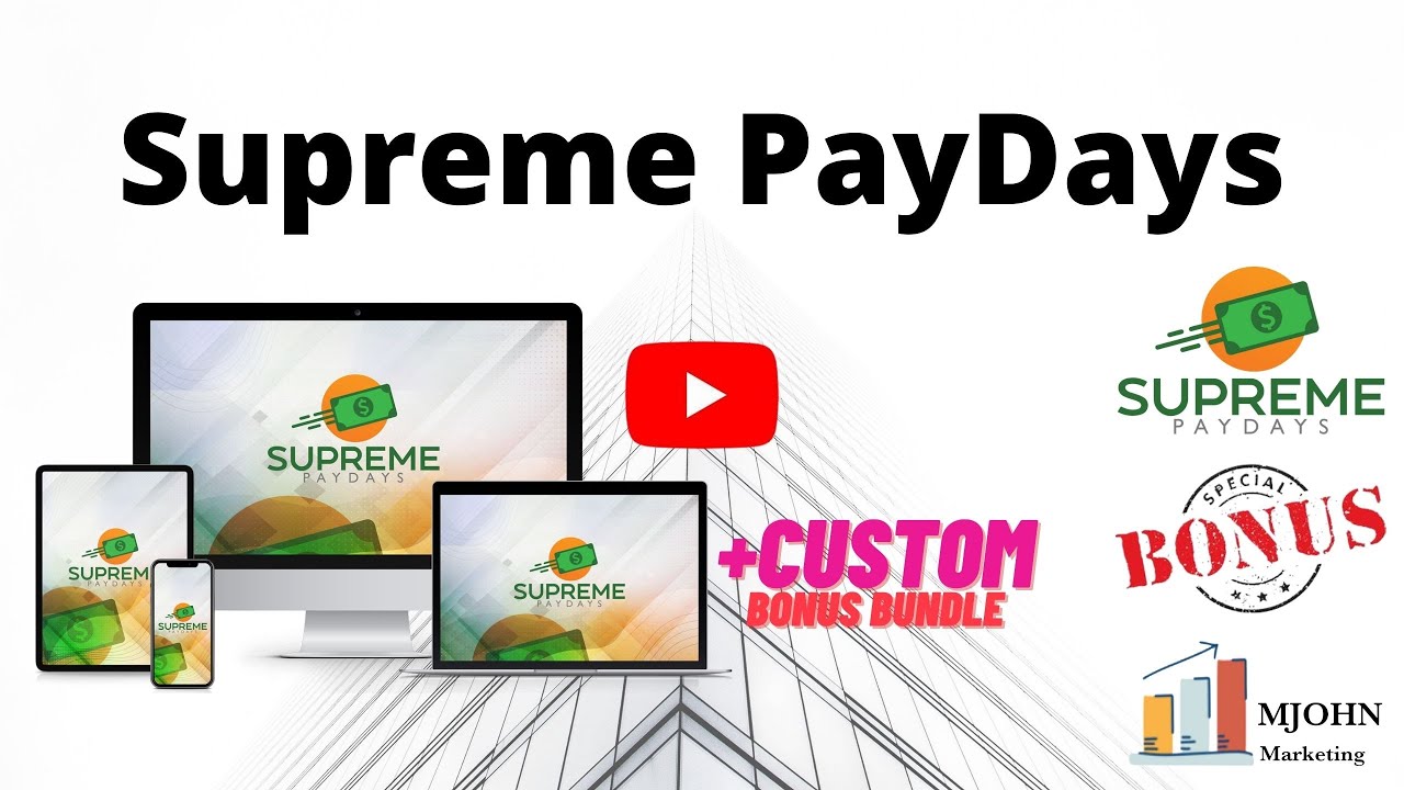 SUPREME PAYDAYS ✔️ +  MY CUSTOM BUNDLE BONUSES 🎁