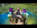 Installing Automatic Fish FEEDERS In My Backyard POND!! (wild fish food)