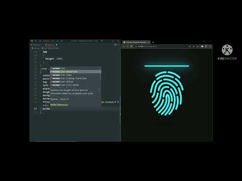 Tutorial for making finger print button stamp using html,CSS coding "animated"