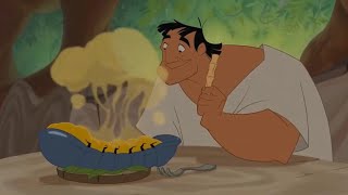 The emperor’s new groove (eating pill bugs  )