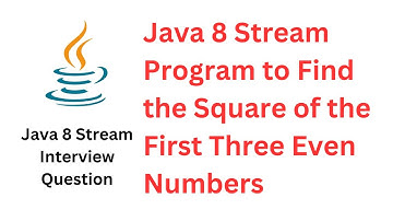 Java 8 Stream Program to Find the Square of the First Three Even Numbers @RameshFadatare