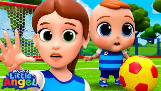 let s play soccer little angels kids cartoons songs nursery