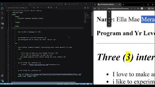 My HTML Code Walkthrough and Reflection