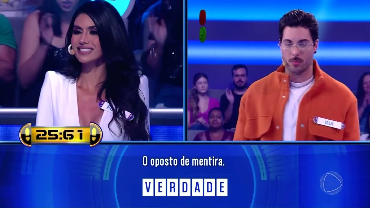ACERTE OU CAIA: Flávia duela com Gui e insiste que acertou palavra do desafio