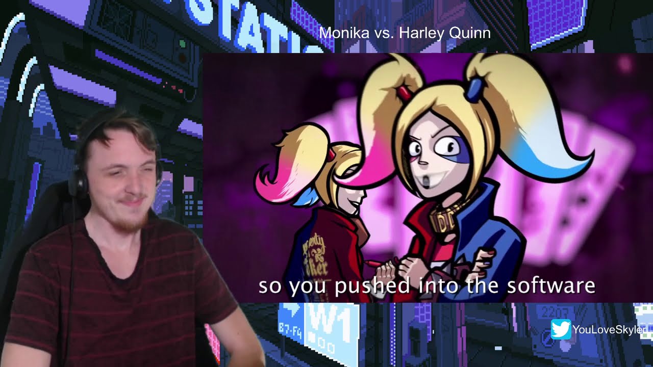 Рэп-баттл Моники против Харли Квинн (реакция/разбор)