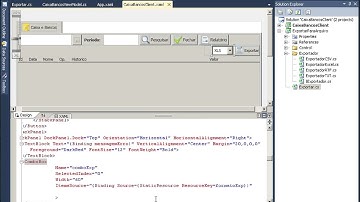 C# WPF - Exportar Datagrid Video Aula 09 - Uso e integração