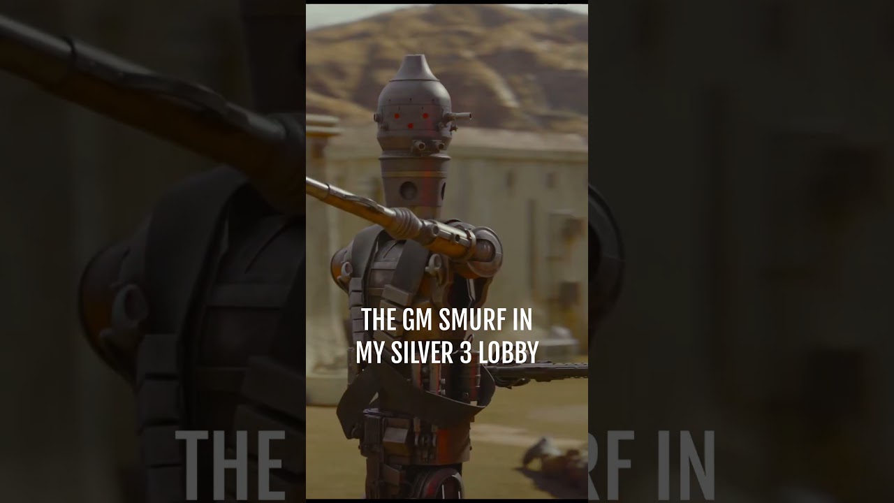 The Grandmaster Smurf in my Silver 3 lobby 😢