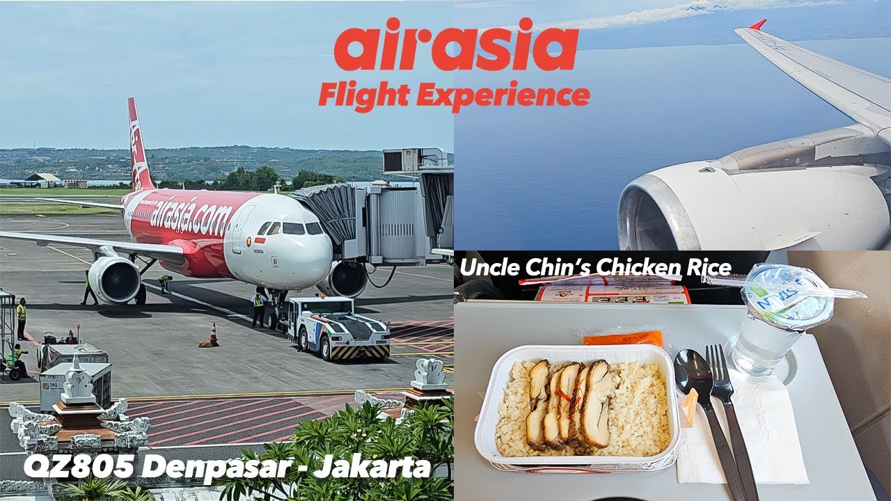 Pengalaman Terbang Naik Indonesia Air Asia dari Denpasar - Jakarta | QZ805