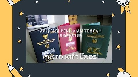 Microsoft Excel - Aplikasi Raport Penilaian Tengah Semester