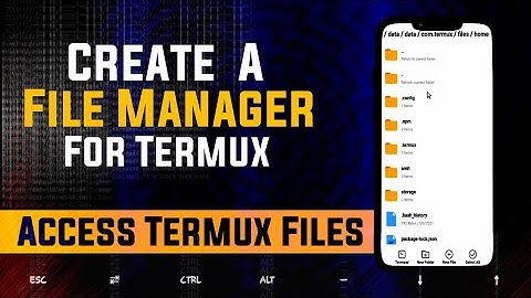 Make Termux File Manager - Access Termux Files | Victor Amit