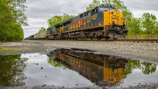 CSX M637-24 with CSX 1972 Family Line System leading at Buffalo NY crossing 5-24-26 