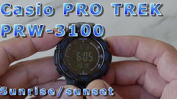 Casio PRO TREK - sunrise/sunset for chosen date (ep.08)