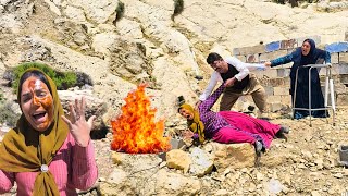 Husband burns evil second wife's face to save his first wife