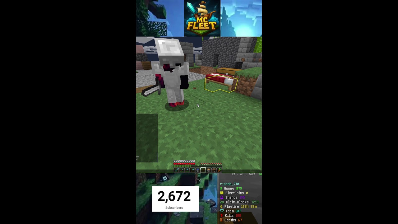 minecraft live fist time mc fleet || minecraft legend 710