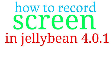 How to record screen in jellybean 4.1.2