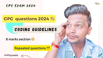 CPC exam 2024 ll Coding guidelines , Questions with answers ll #cpc #cpcexam #aapc #medicalcoding