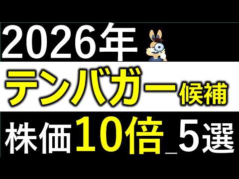 【2026年テンバガー候補】NISAで仕込みたい大化け候補5選！