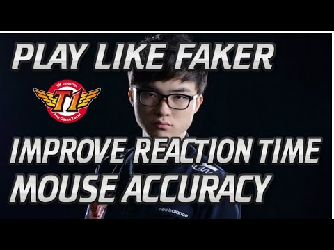 How To Improve Your Reaction Time & Mouse Accuracy - FAKERS TRAINING  METHOD! 