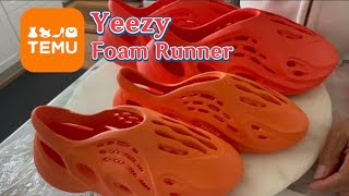 Temu Yeezy Foam Runner Vermilion - YouTube