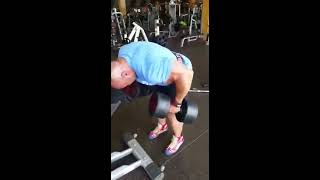 Head Supported Dumbbell Rows