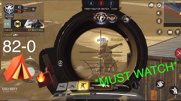 CODM | 10v10 DOMINATION RUST MAP | 🔥How to get 82 Kills Camping ⛺️#codm