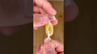 Frozen Yellow Candy ASMR 🍬❄️ | Crunchy Ice Sweet Sounds 😱🎧 #shorts