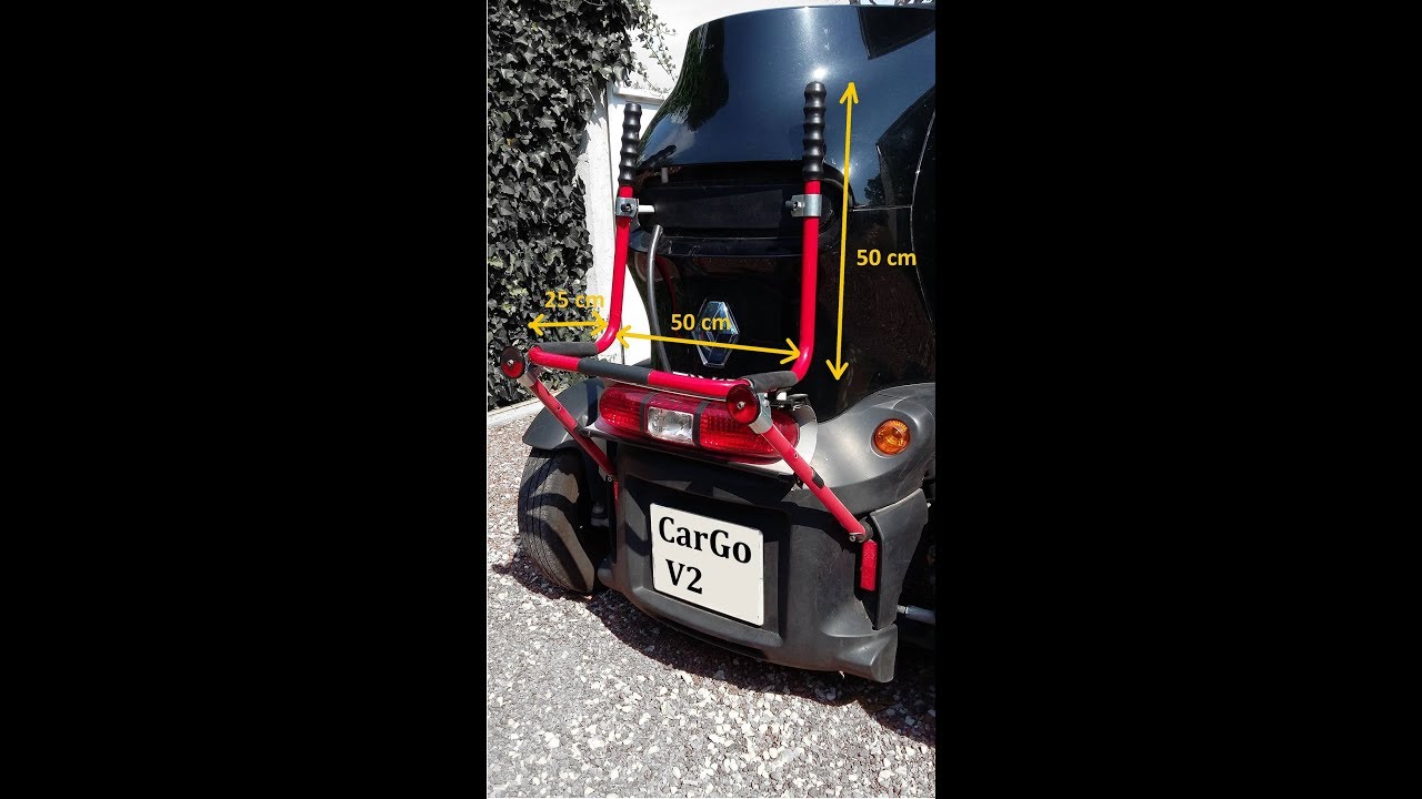 Renault Twizy : CarGo Rack V2 Mounting / Montage du porte-bagages CarGo ...