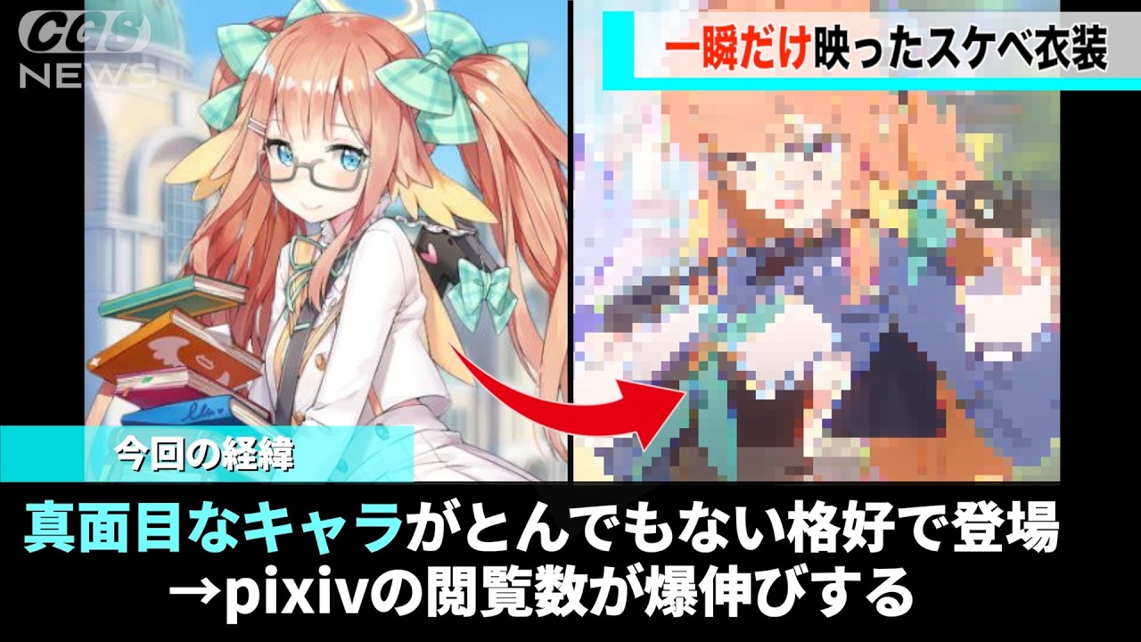 ブルアカでずっと新衣装がなかったキャラ、ここ数日でpixivの閲覧数が爆増してしまうwww