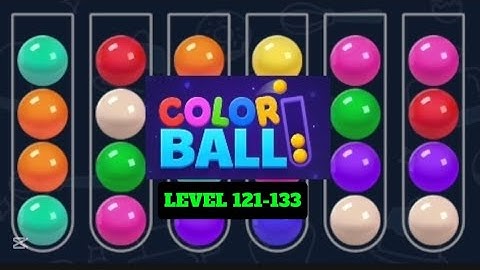 LOVELY! COLOR BALL SORT GAME  || LEVEL 121- 133 #AMAZING #PUZZLEGAME #TRENDING