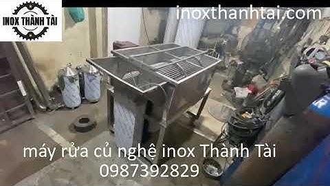 máy rửa củ nghệ gừng- máy rửa rau củ -máy rửa công nghiệp