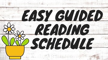Guided Reading Stations Schedule