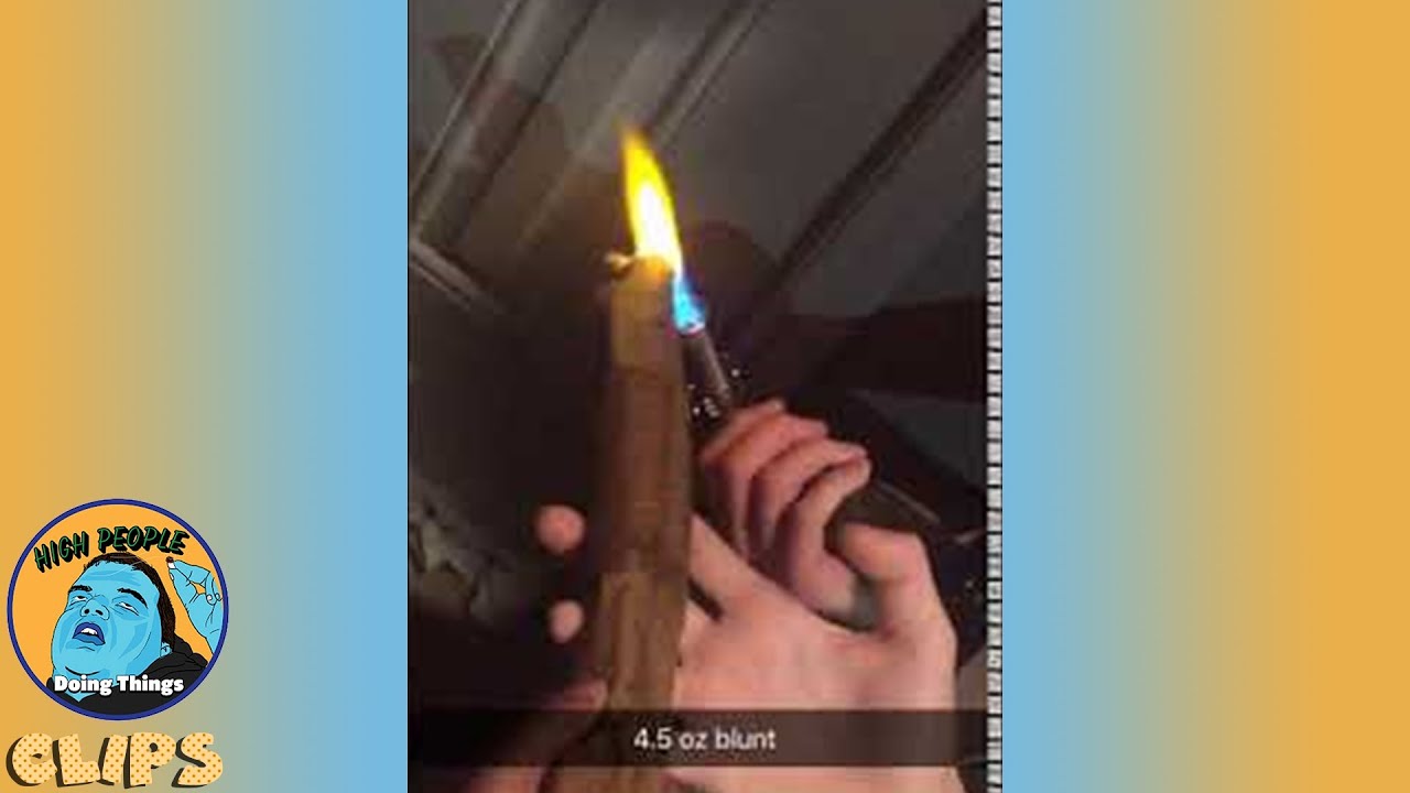 Huge Blunt Made of Multiple Ounces | High People Doing Things Clips