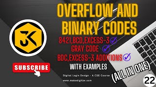 22 ||DLD|| Understanding Overflow in Binary Codes: BCD, 8421, Excess-3, Gray Code Additions -Example