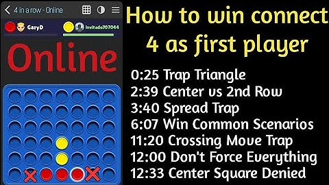 How to win connect 4 as first player online