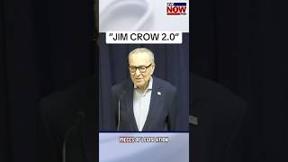 Sen. Schumer reacts to President Trump's threat to not sign new laws until the SAVE Act is passed.