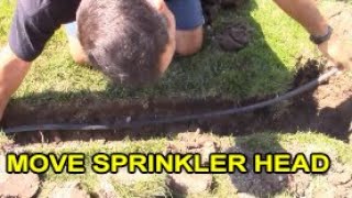 Move Lawn Sprinkler Head Easily Using Funny Pipe, or Flex, Swing Pipe