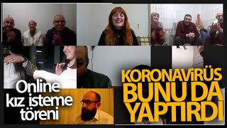 Korona Virüs Bunu Da Yaptırdı: 'Online Kız İsteme Merasimi' Resimi