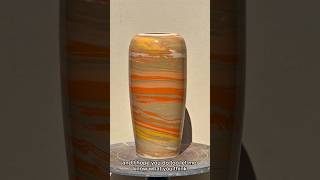 Orange vases are so vibrant!🍊#artist