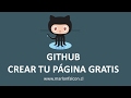 Cómo crear tú página web gratis en GitHub - www.falconsolutions.cl