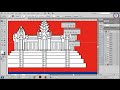 54. Adobe Illustrator Tutorials: Draw Cambodia Flag Part 4 Finish - Khme...