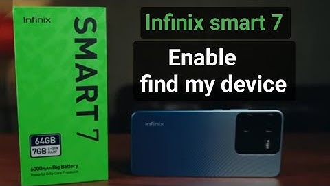 How to enable find my device infinix smart 7 ||  infinix smart 7 hd find my device setting