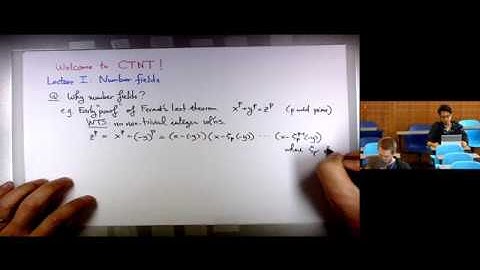 CTNT 2018 - "Basic Algebraic Number Theory" (Lecture 1) by Liang Xiao