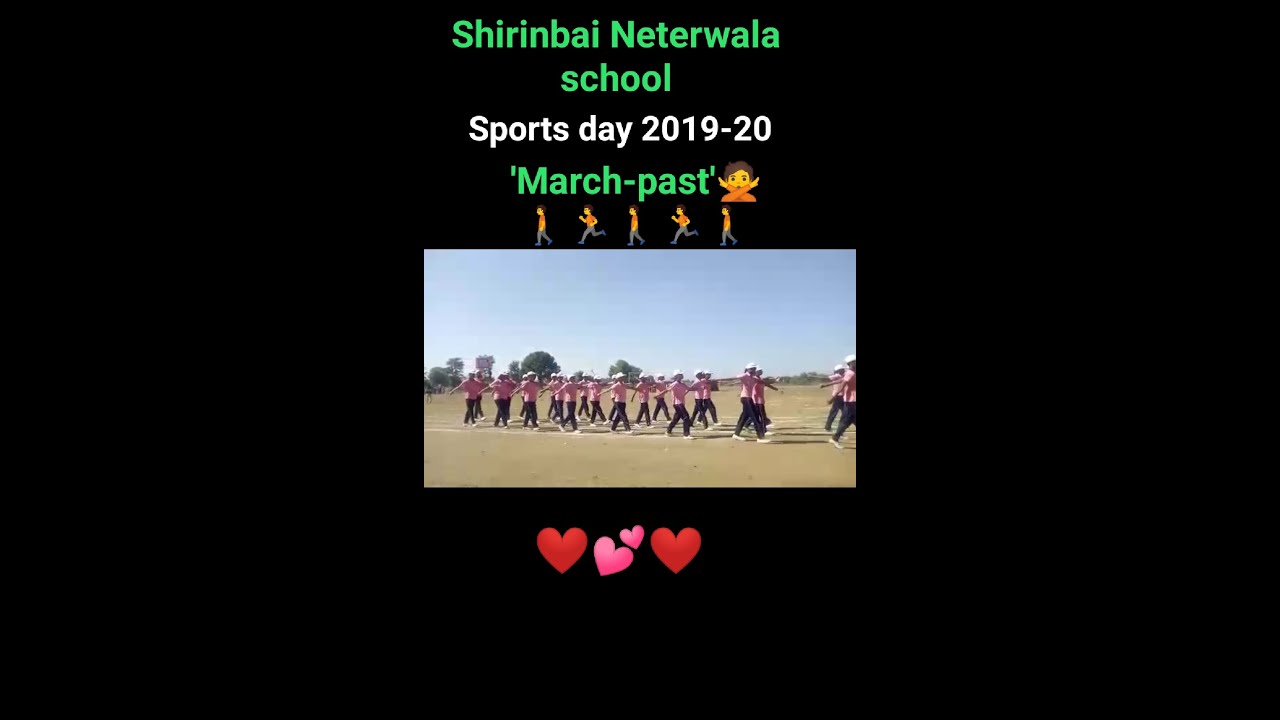 Sports day 2019-20 , March-past of Shirinbai Neterwala school