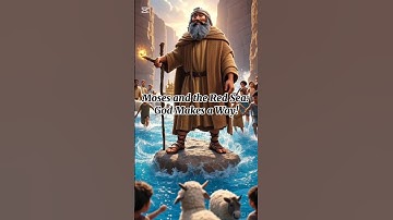 The Red Sea Miracle 🌊 | Moses & The Israelites | Bible Story for Kids #Shorts#aiart #biblestudy#ai