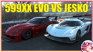 LA KOENIGSEGG JESKO peut elle Battre la FERRARI 599XX EVO ? Forza Horizon 4