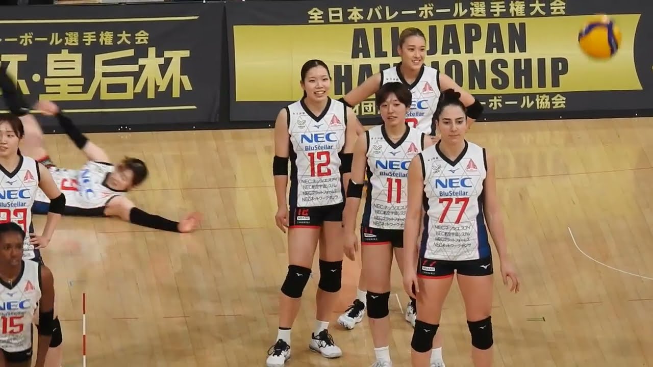 Volleyball バレーボール 2025 皇后杯 NECレッドロケッツ川崎 背